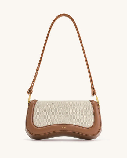 JW PEI_Brown Canvas_Joy Shoulder Bags_1C56-311_Brown Canvas_01