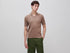 Benetton Brown Men Knitted Polo Shirt with Cables SKU: 1D7ZU301U_04B Image 01