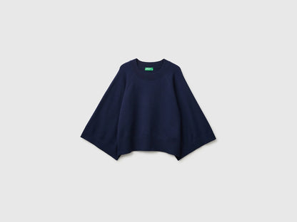 Benetton Dark Blue Women Boxy Fit Shirt SKU: 1IYCD10GG_016 Image 01