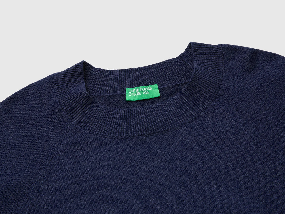 Benetton Dark Blue Women Boxy Fit Shirt SKU: 1IYCD10GG_016 Image 03