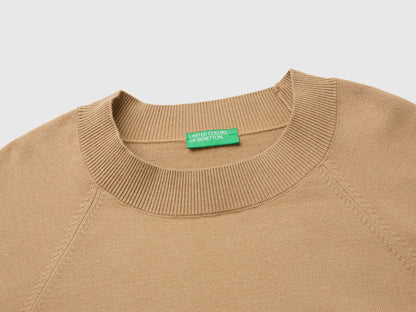 Benetton Camel Women Boxy Fit Shirt SKU: 1IYCD10GG_21R Image 03