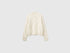 Benetton Creamy White Women Mock-Neck Sweater in Wool Blend SKU: 1KJED2058_600 Image 01