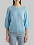 Benetton Light Blue Women Oversized Sweater in Linen Blend SKU: 1MMXD10H6_216 Image 00
