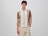 Benetton Beige Men Striped Knit Polo Shirt SKU: 1MQPU301W_152 Image 01