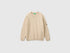 Benetton Beige Boys Wool and Viscose Blend Sweater SKU: 1NRHC10AE_14Z Image 01