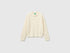 Benetton Creamy White Girls Chenille Crew Neck Sweater SKU: 1PEUC10AG_0R2 Image 01
