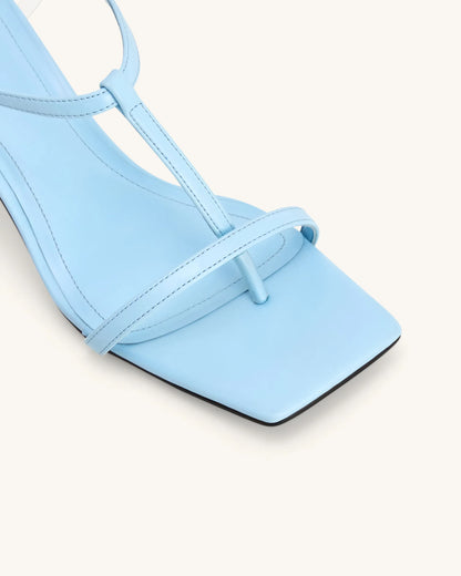 JW PEI Sky Blue Women Charlotte Strappy Heels with Spherical Heel - Sky Blue SKU: 1SDS127-5_Sky Blue Image 05