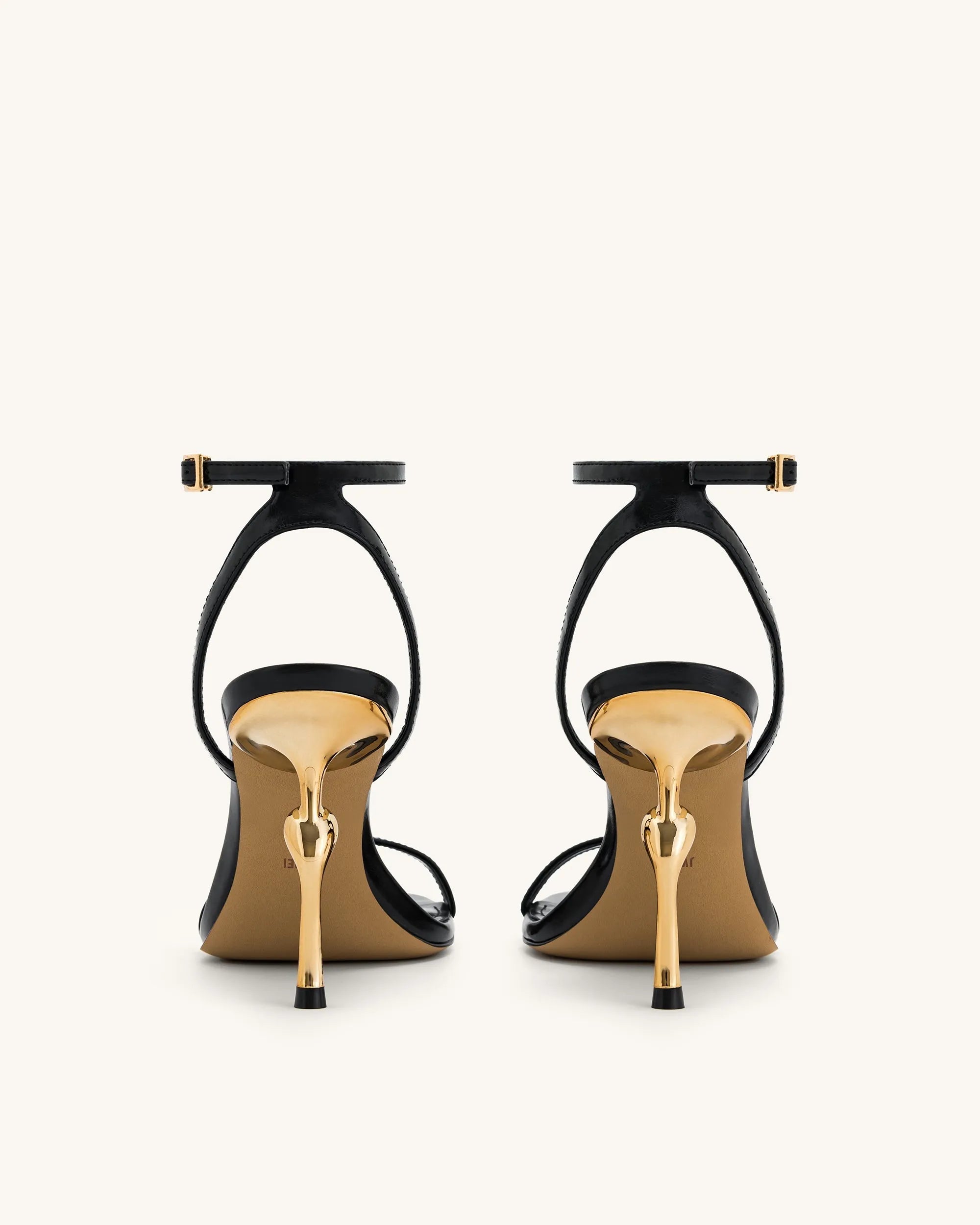 JW PEI_Black_Alivia Gold Metal Heel Sandals_1SDS27-1_Black_05
