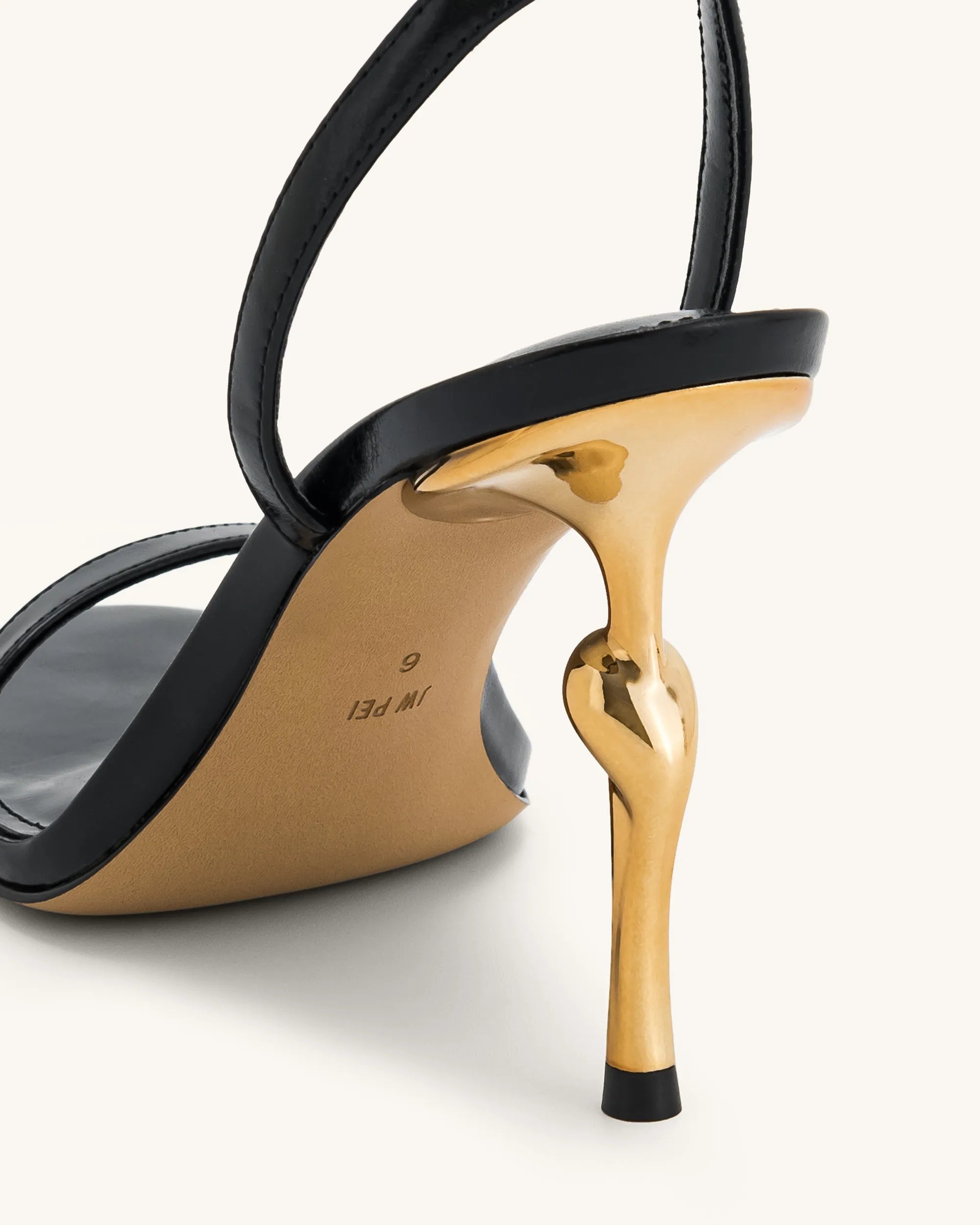 JW PEI_Black_Alivia Gold Metal Heel Sandals_1SDS27-1_Black_06