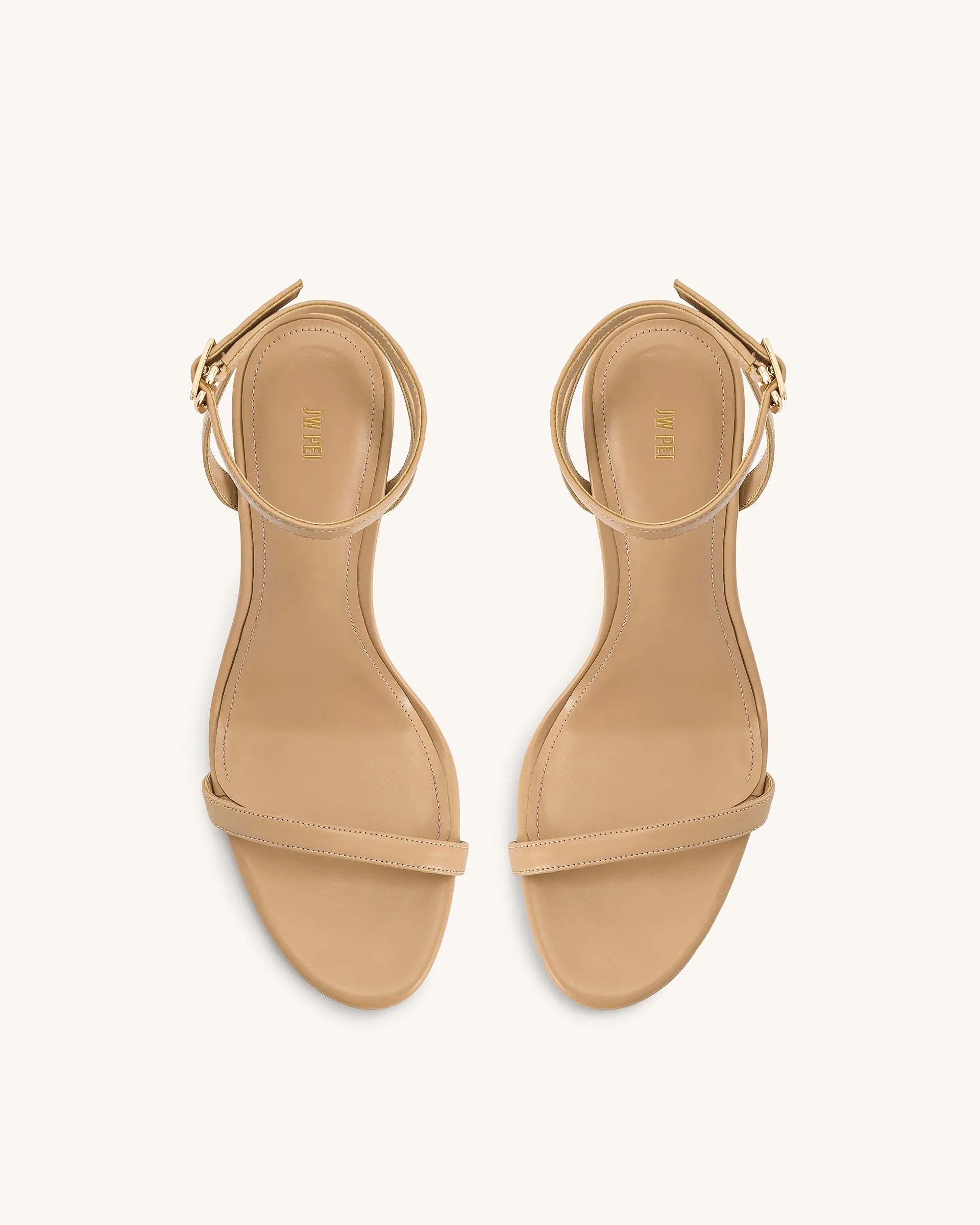 JW PEI_Khaki_Alivia Gold Metal Heel Sandals_1SDS27-32_Khaki_04