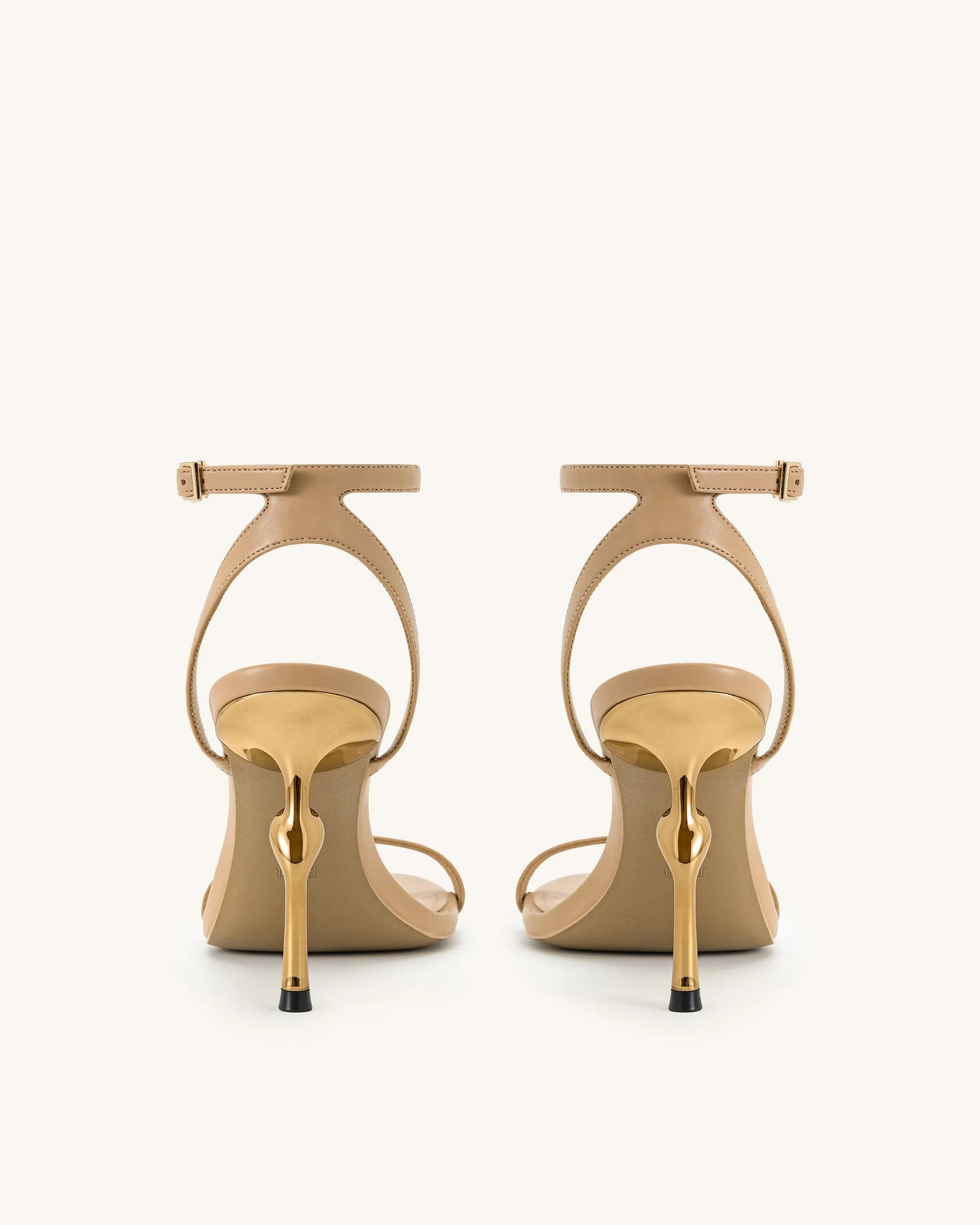 JW PEI_Khaki_Alivia Gold Metal Heel Sandals_1SDS27-32_Khaki_05