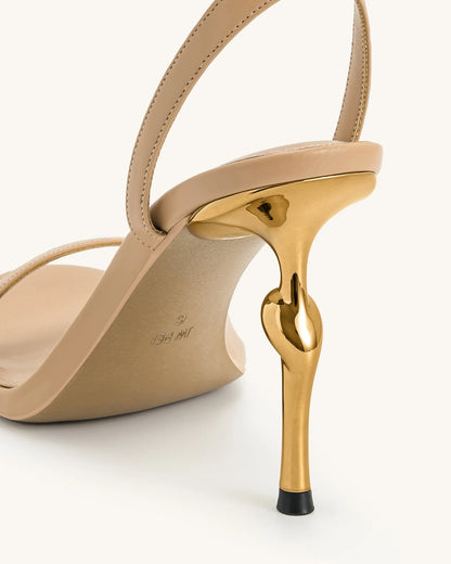 JW PEI_Khaki_Alivia Gold Metal Heel Sandals_1SDS27-32_Khaki_06