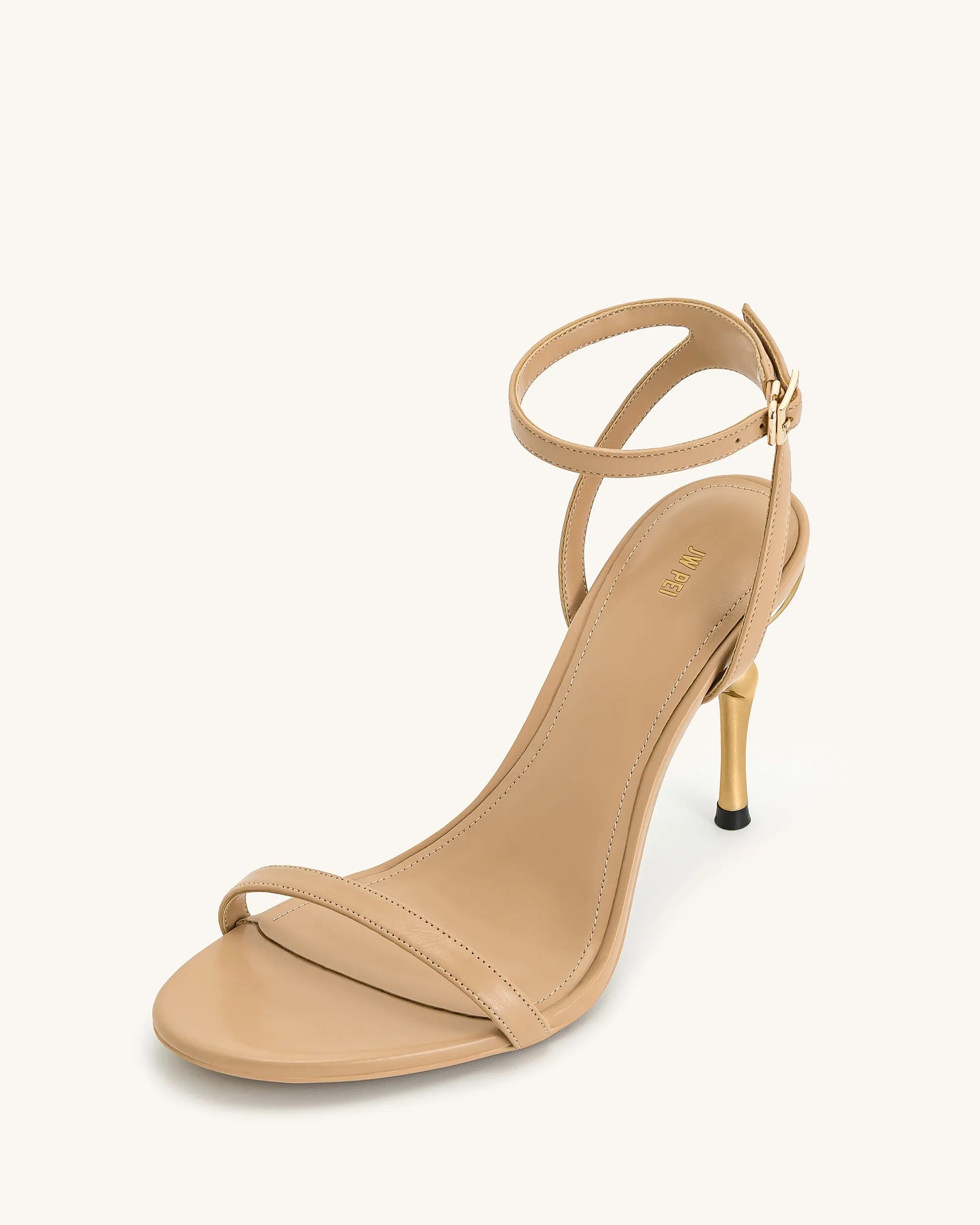 JW PEI_Green_Alivia Gold Metal Heel Sandals_1SDS27-32_Khaki_07