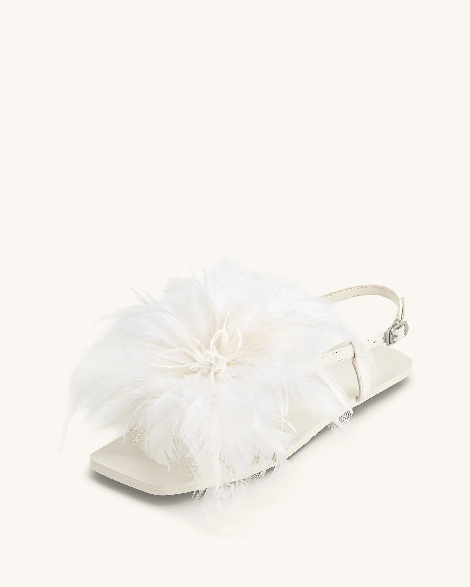 JW PEI_White_Fluffy Flats Sandals_1SDS37-2_White_04