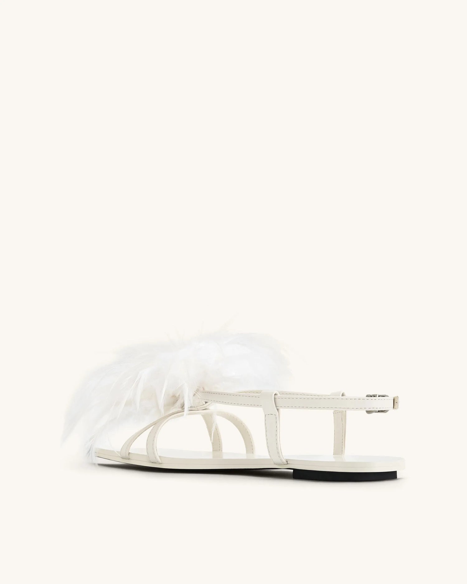 JW PEI_White_Fluffy Flats Sandals_1SDS37-2_White_05
