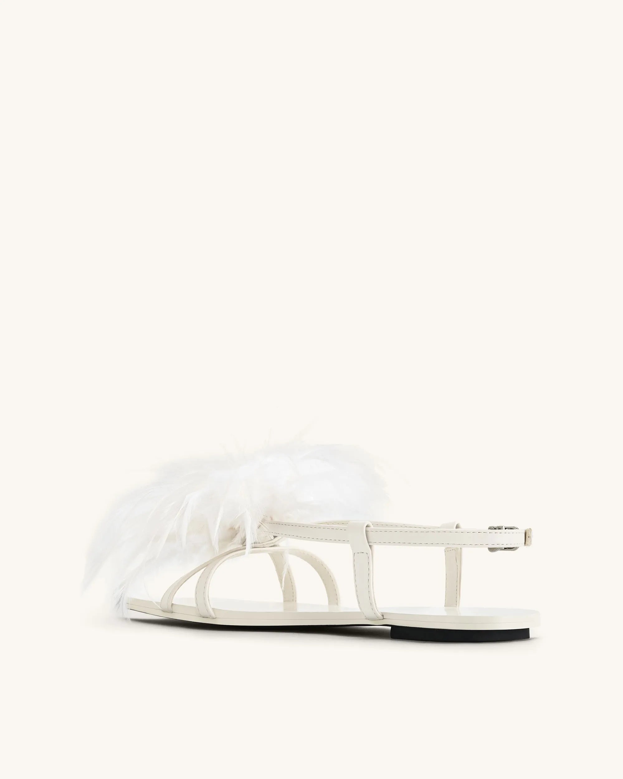 JW PEI_White_Fluffy Flats Sandals_1SDS37-2_White_05