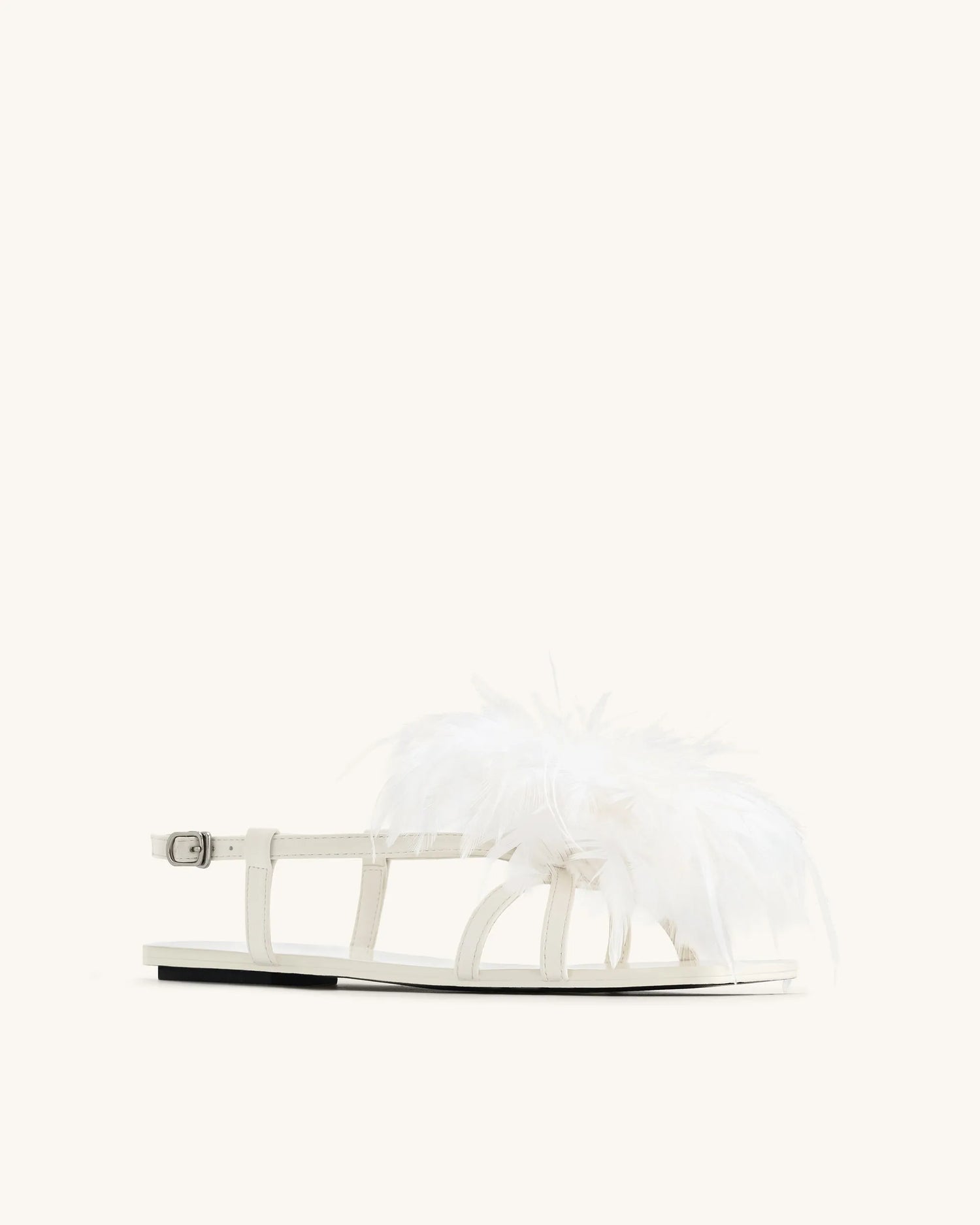 JW PEI_White_Fluffy Flats Sandals_1SDS37-2_White_06