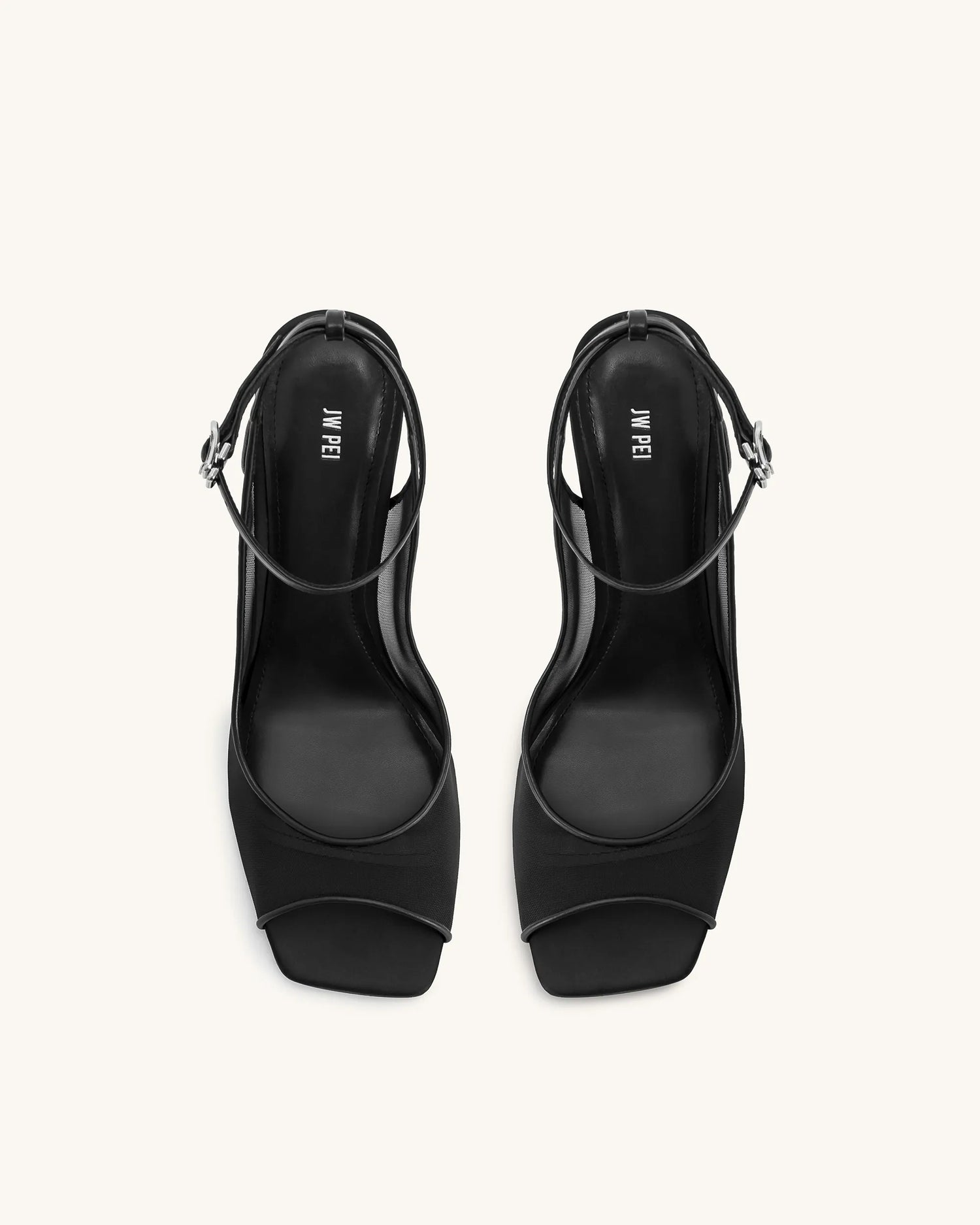 JW PEI_Black_Serenity Open Toe Mesh Slingback Sandal_1SDS50-1_Black_01