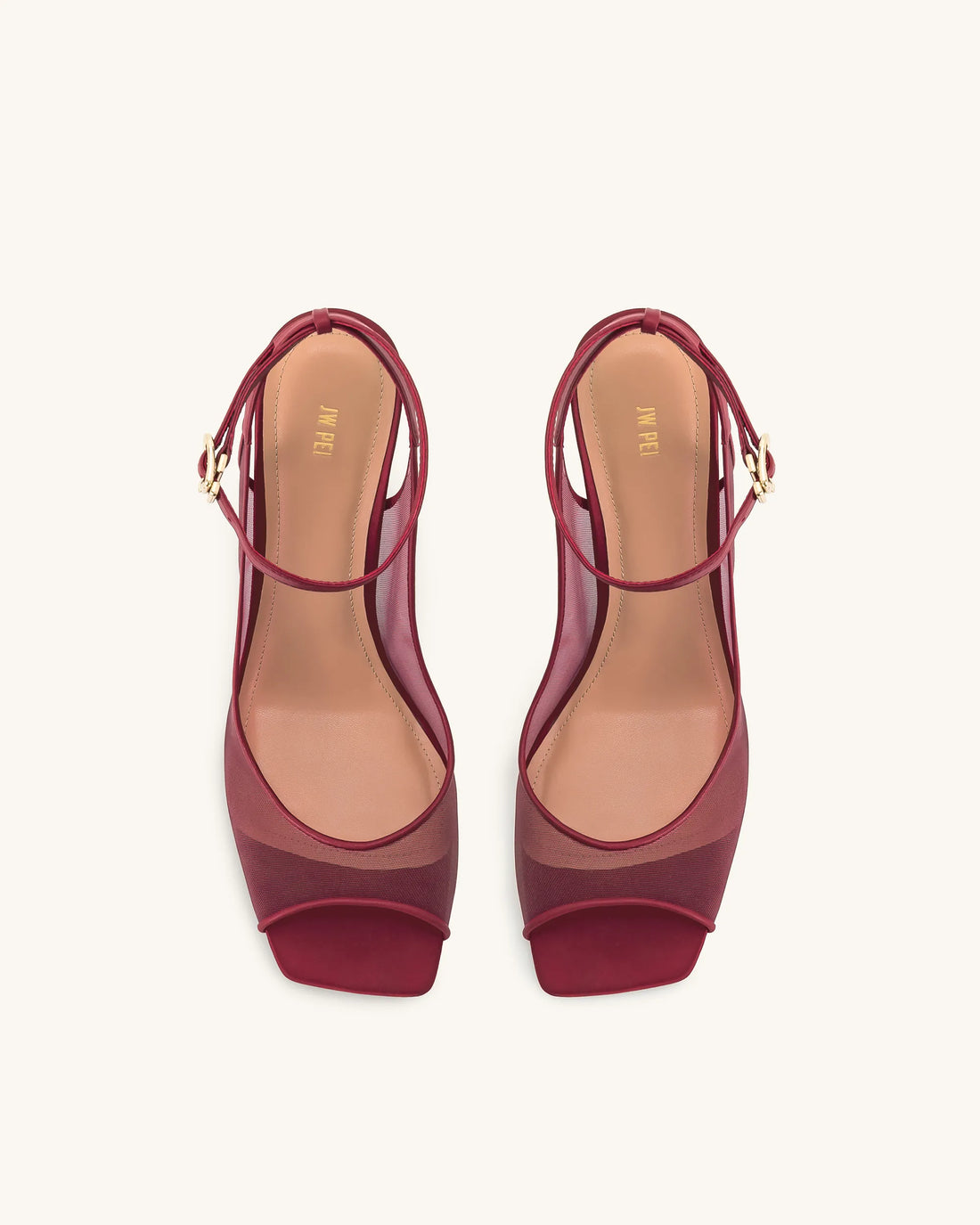 JW PEI_Burgundy_Serenity Open Toe Mesh Slingback Sandals_1SDS50-4_Burgundy_01