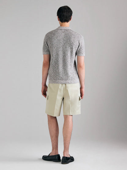 Sisley Light gray Men Knitted Polo Shirt SKU: 1U7XS300T_718 Image 02