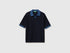 Benetton Blue Men Ribbed Knit Polo Shirt SKU: 1X56U301V_3C1 Image 01