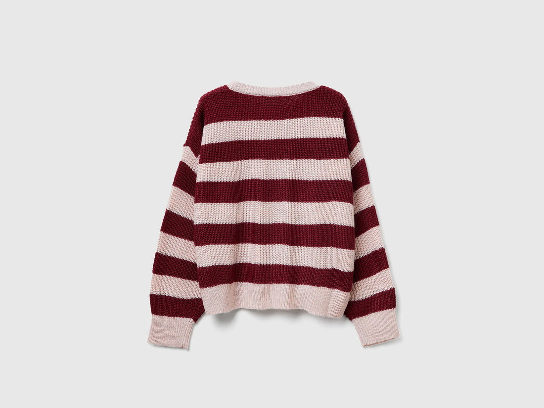 Benetton_Soft Pink_Striped Sweater_1Z8SQ108X_12U_02