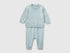 Benetton Sky Blue Unisex Knitted Set with Bunnies SKU: 1ZOCB101J_33W Image 01