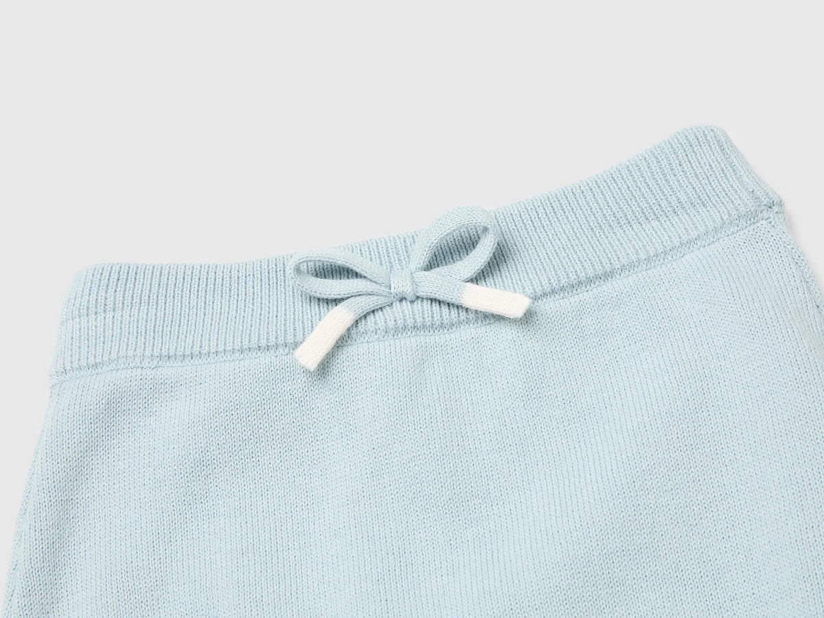 Benetton Sky Blue Unisex Knitted Set with Bunnies SKU: 1ZOCB101J_33W Image 03