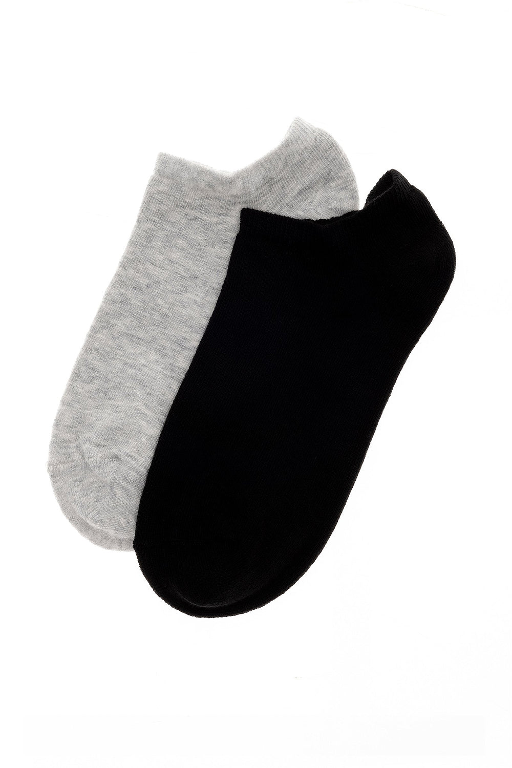 2-Pack Black And Grey Low Socks