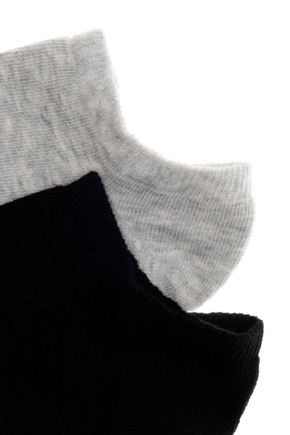 2-Pack Black And Grey Low Socks