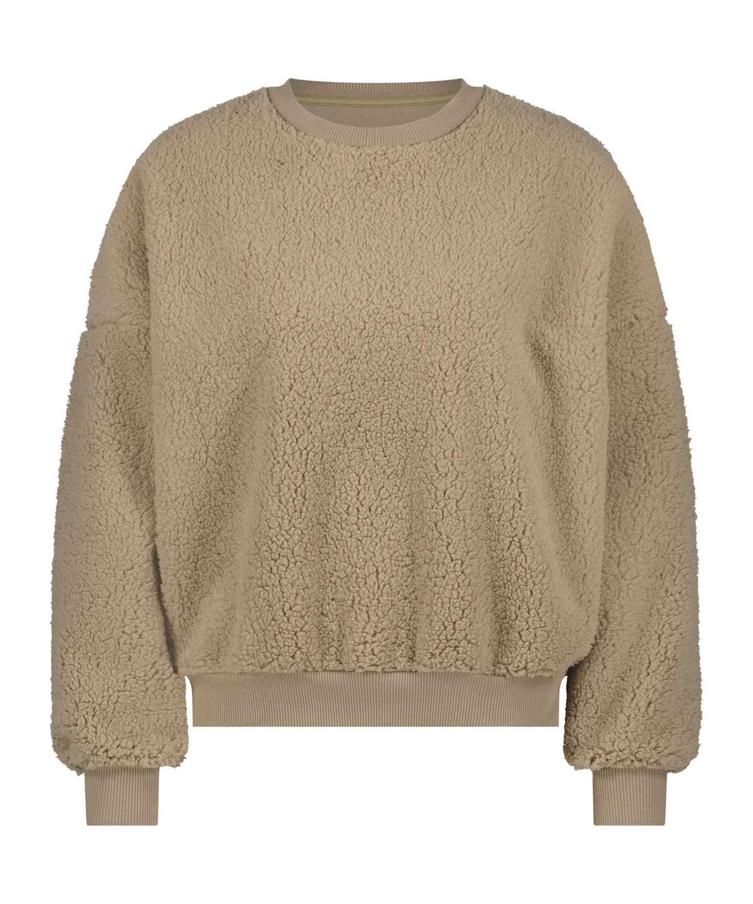 Top Long Sleeve Crew Teddy_200309_Light Taupe_04