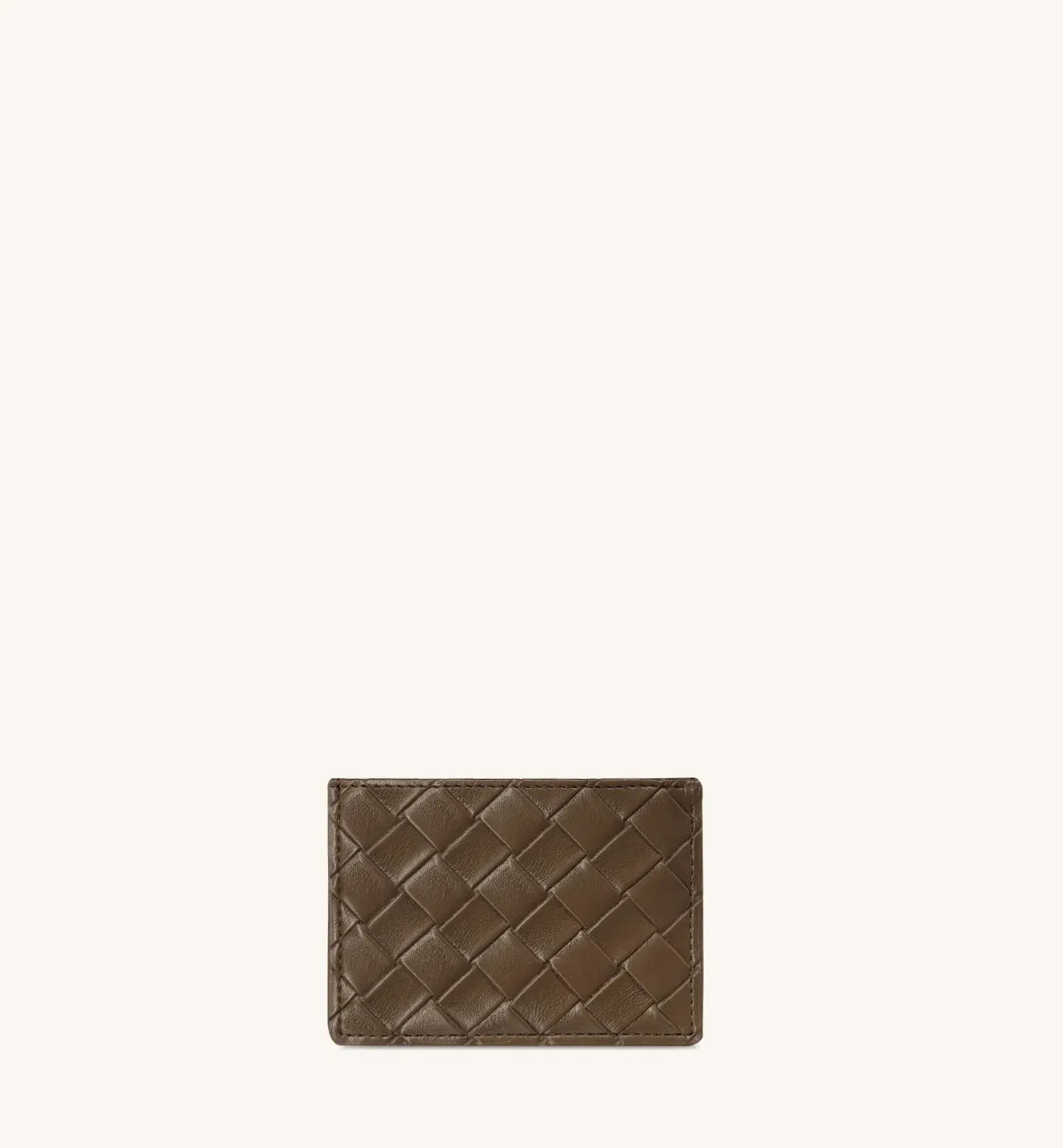 JW PEI Cocoa Brown Women Woven Texture Card Holder  SKU: 20035-31_Cocoa Brown Image 02