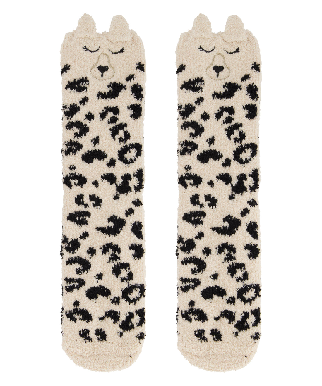 Snow Leopard Cosy Socks_200582_Oatmeal Melee_01