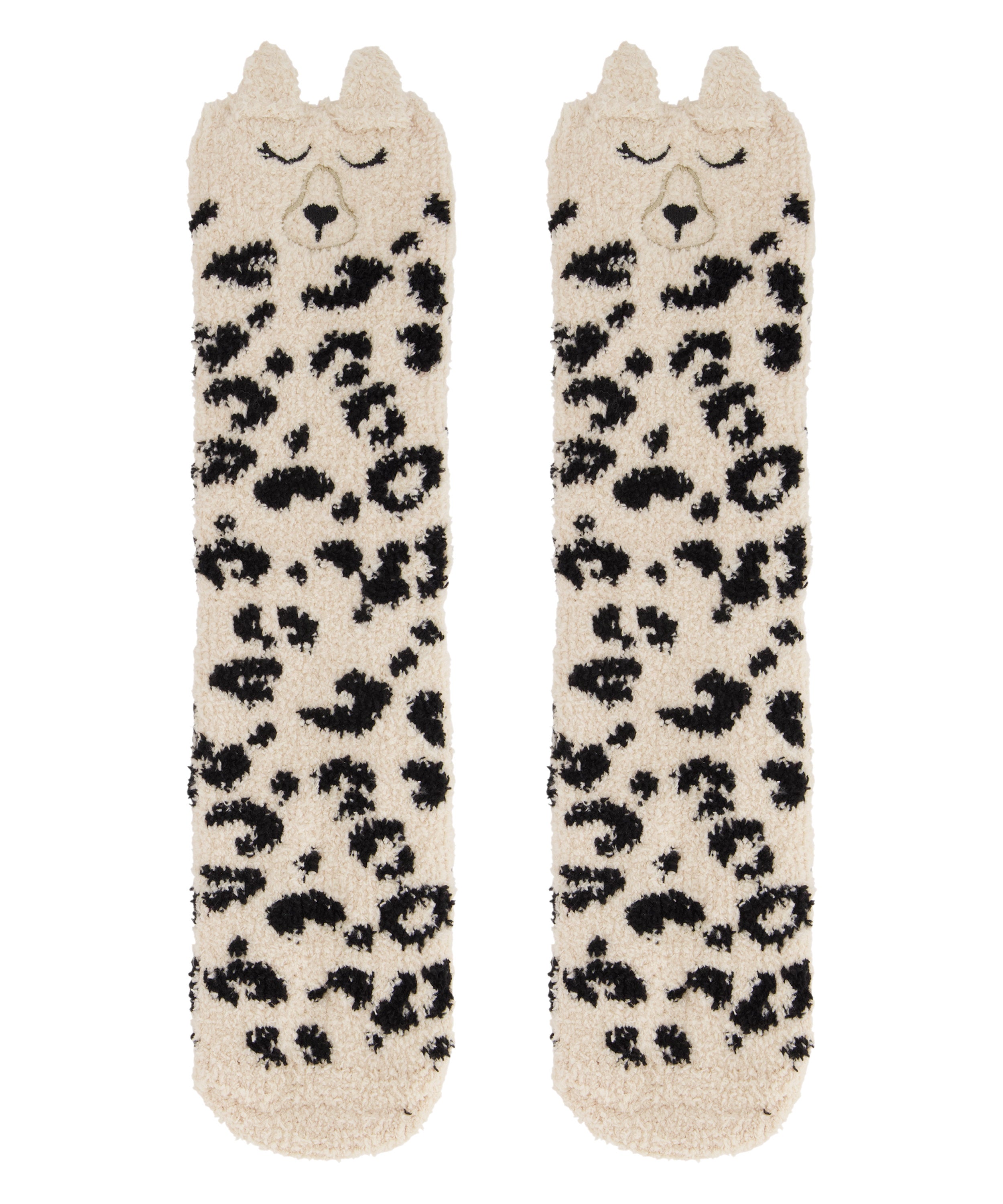 Snow Leopard Cosy Socks_200582_Oatmeal Melee_01