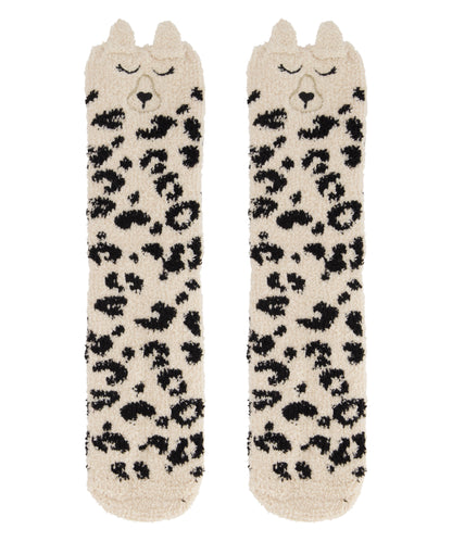Snow Leopard Cosy Socks_200582_Oatmeal Melee_01