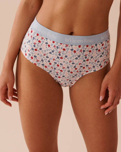 Cotton and Elastic Band High Waist Bikini Briefs_20100479_P10417_01