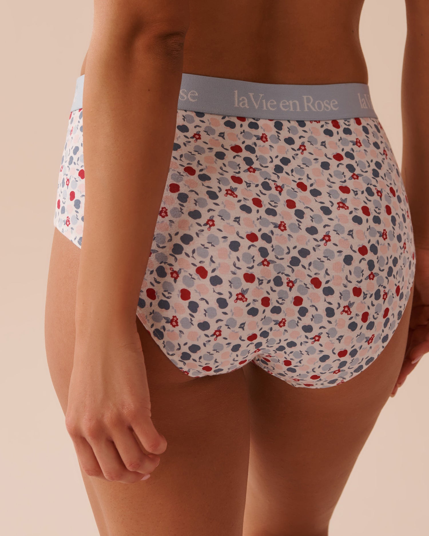 Cotton and Elastic Band High Waist Bikini Briefs_20100479_P10417_02