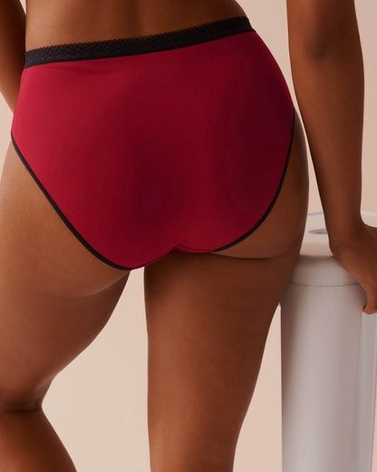 Lace Trim Super Soft High Waist Bikini Panty_20100514_60169_02