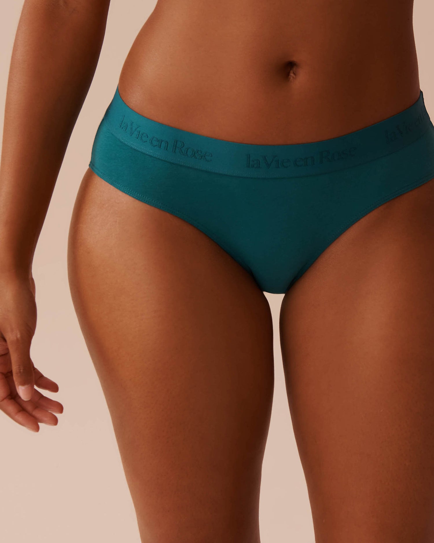 Cotton and Logo Elastic Band Bikini Panty_20100518_30032_01