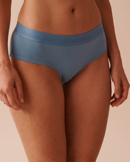 Cotton and Logo Elastic Band Hiphugger Panty_20100519_40202_01