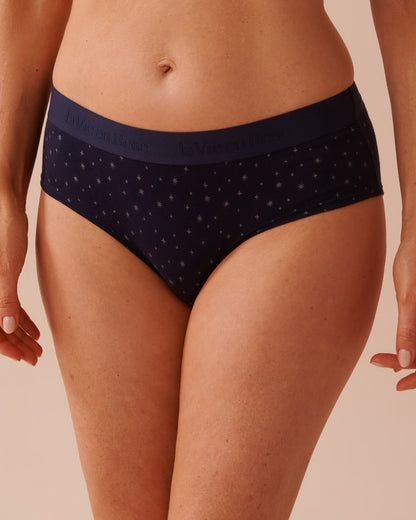 Cotton and Logo Elastic Band Hiphugger Panty_20100519_P40402_03