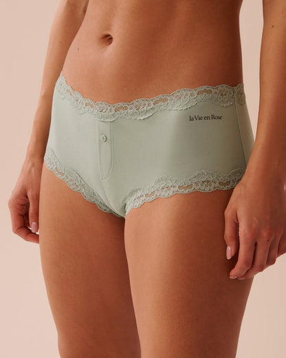 La Vie en Rose_Super Soft Lace Trim Boyleg Panty_20100553_30055_01