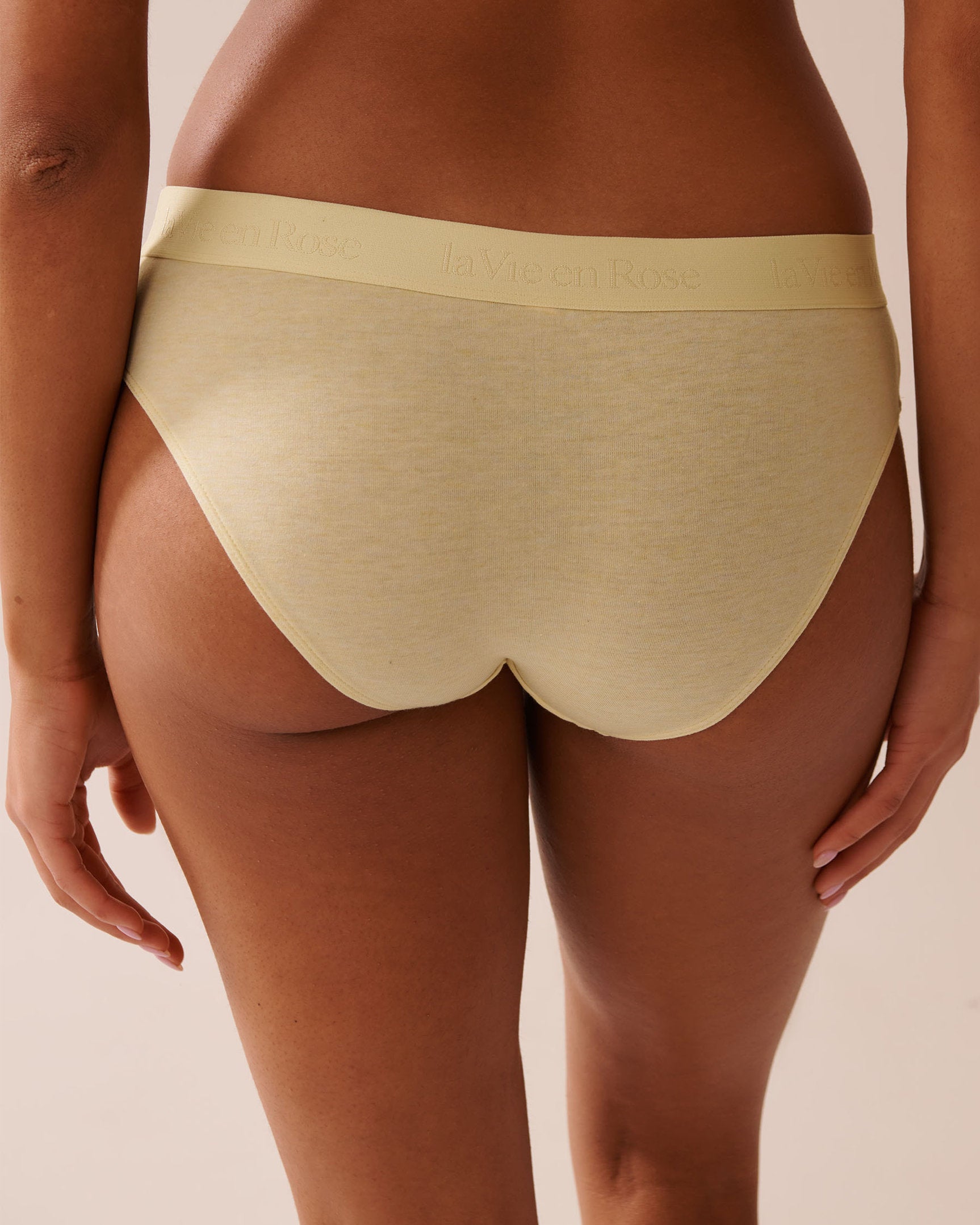 La Vie en Rose_Cotton and Logo Elastic Band Bikini Panty_20100578_70044_02