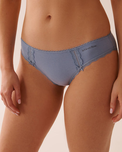 La Vie en Rose_Cotton and Lace Detail Bikini Panty_20100581_40050_01