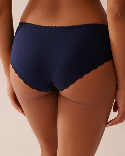 La Vie en Rose_Cotton and Lace Detail Hiphugger Panty_20100582_40099_02