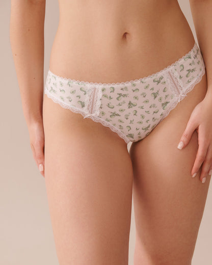 La Vie en Rose_Cotton and Lace Detail Bikini Panty_20100599_P10501_01