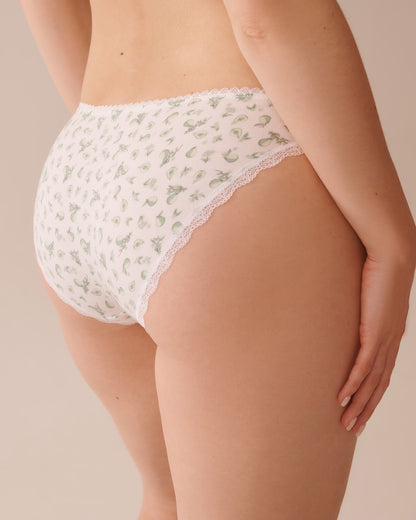 La Vie en Rose_Cotton and Lace Detail Bikini Panty_20100599_P10501_02