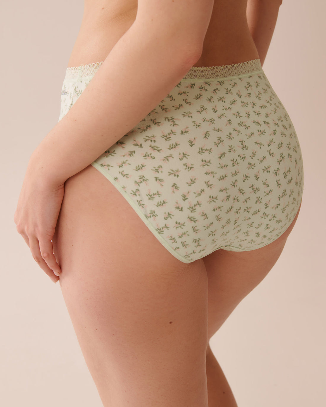 La Vie en Rose_Super Soft Lace Trim High Waist Bikini Panty_20100603_P30117_02