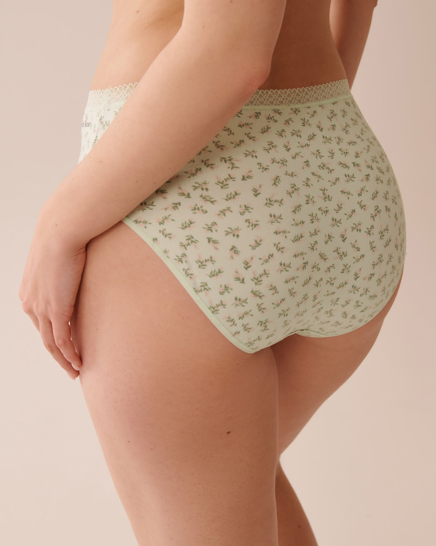 La Vie en Rose_Super Soft Lace Trim High Waist Bikini Panty_20100603_P30117_02