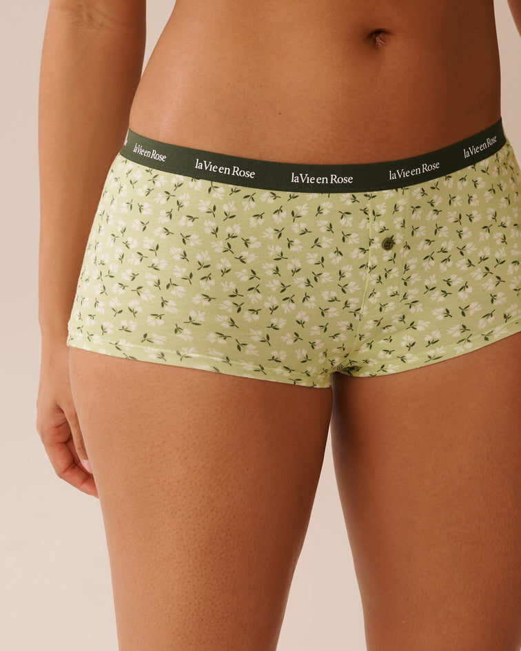 La Vie en Rose_Lint Ditsy Flowers_Cotton Boyleg Panty_20100618_P30126_01